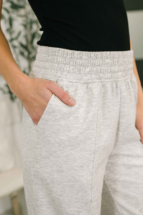 Every Second, Every Hour Jogger Bottoms in Heather Grey