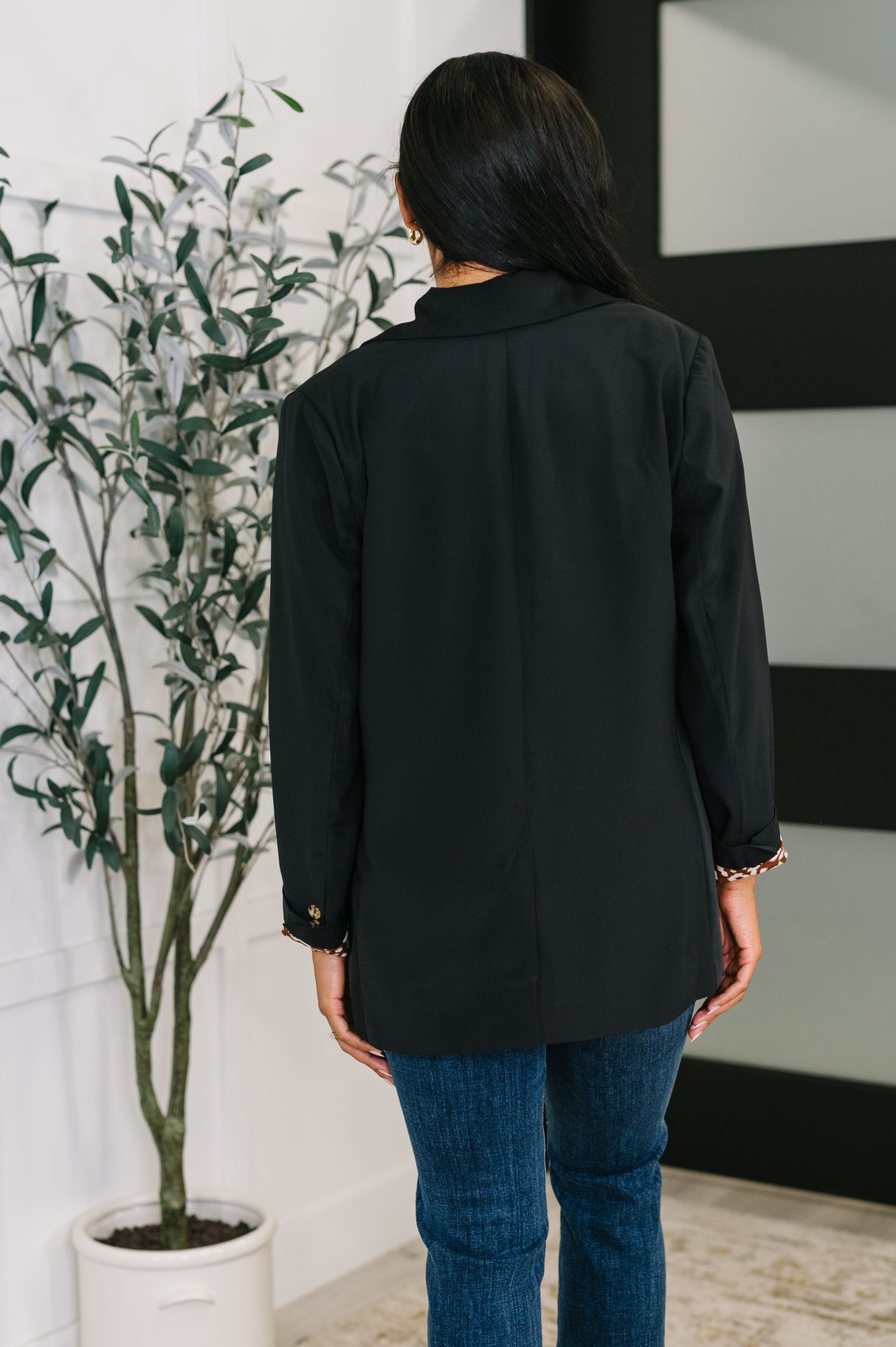 Blazer de uso diario en negro