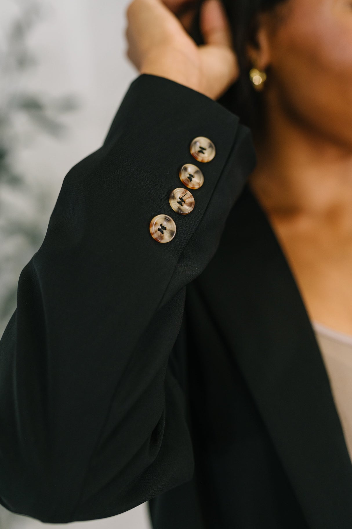 Blazer de uso diario en negro