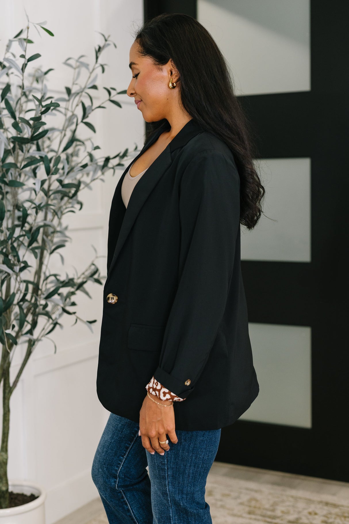 Blazer de uso diario en negro