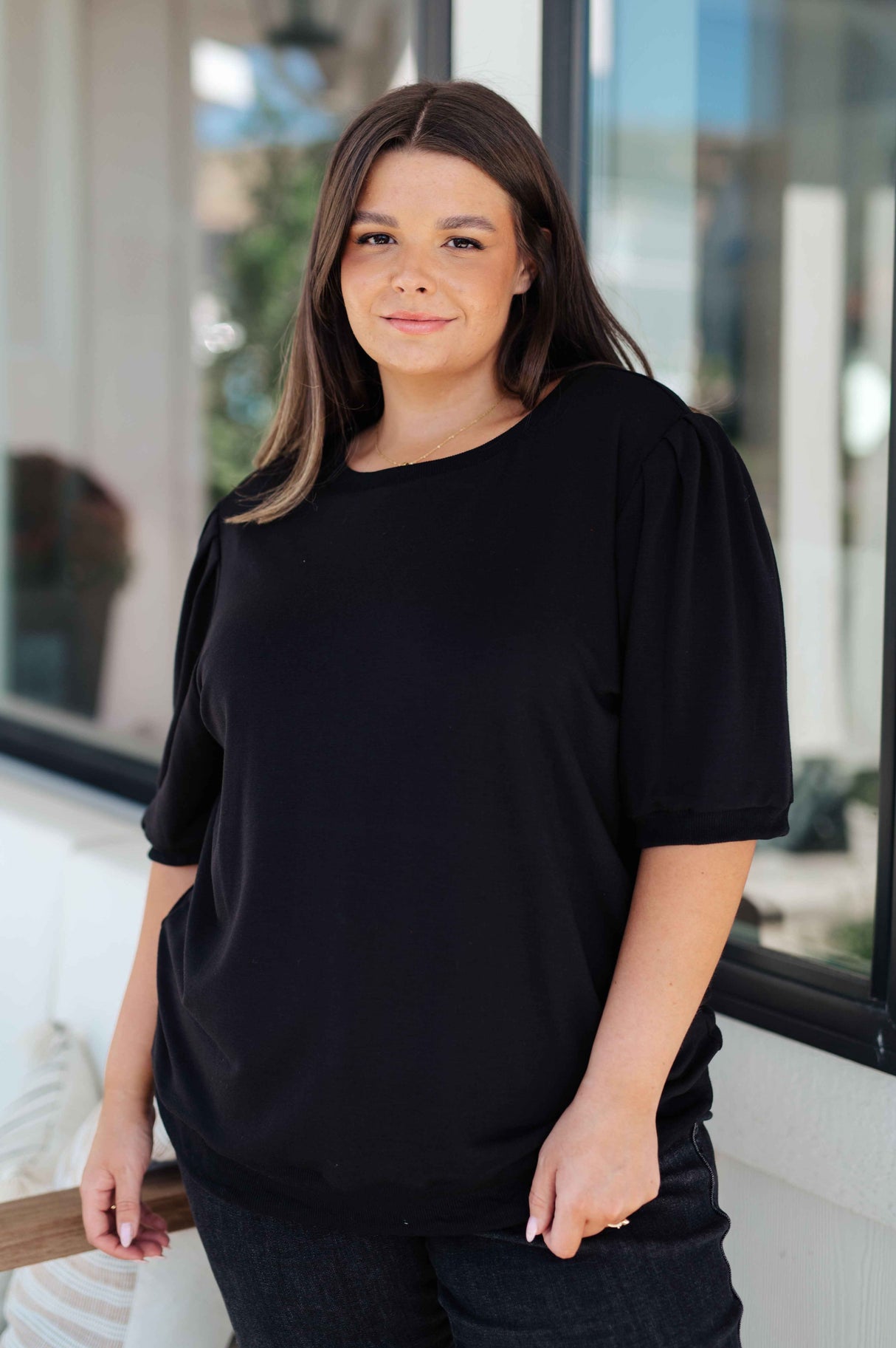 Evidently Different Puff Sleeve Top - Liarian Unlimited Boutique