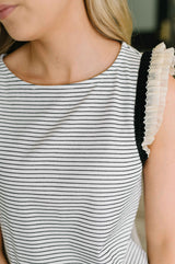 Exceeding Expectations Ruffled Sleeve Blouse