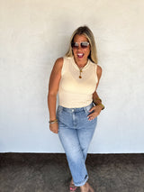 RESERVA: Camiseta de tirantes acanalada a rayas Summer Bianca