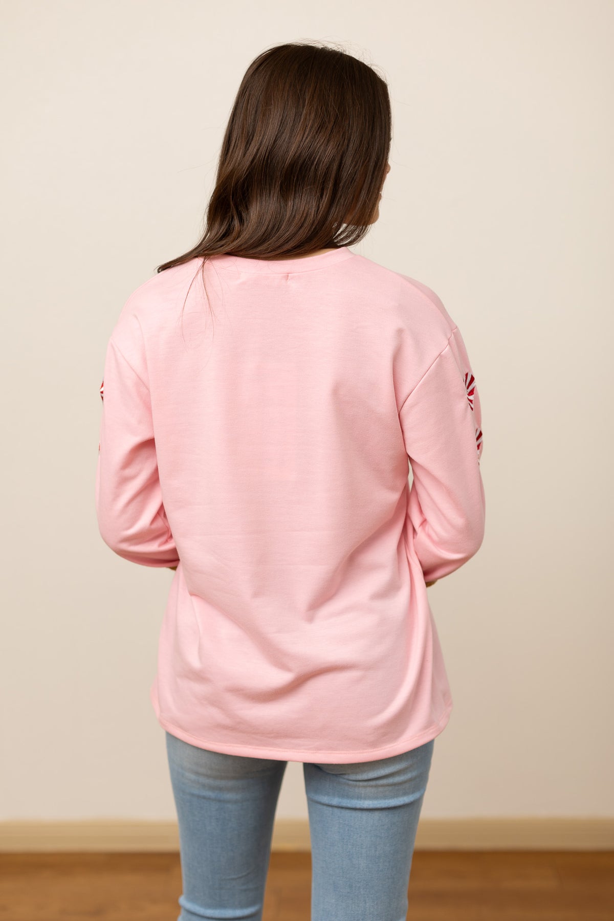 Top rosa festivo
