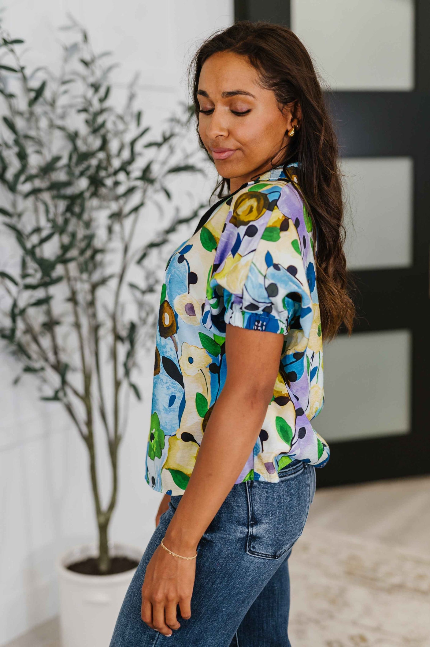 Fielding Questions Floral Top