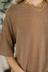 Fight the Feeling Top and Bottom Set in Brown