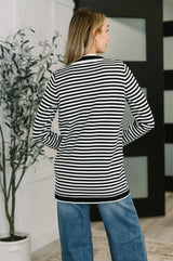 Finagle Your Way Striped Cardigan