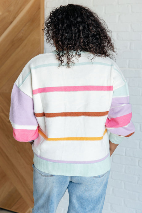 Flawless Features Striped Sweater - Liarian Unlimited Boutique