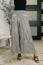 Follow the Flow Wide Leg Leopard Print Bottoms