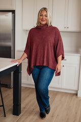 Poncho con cuello vuelto Forgive Me