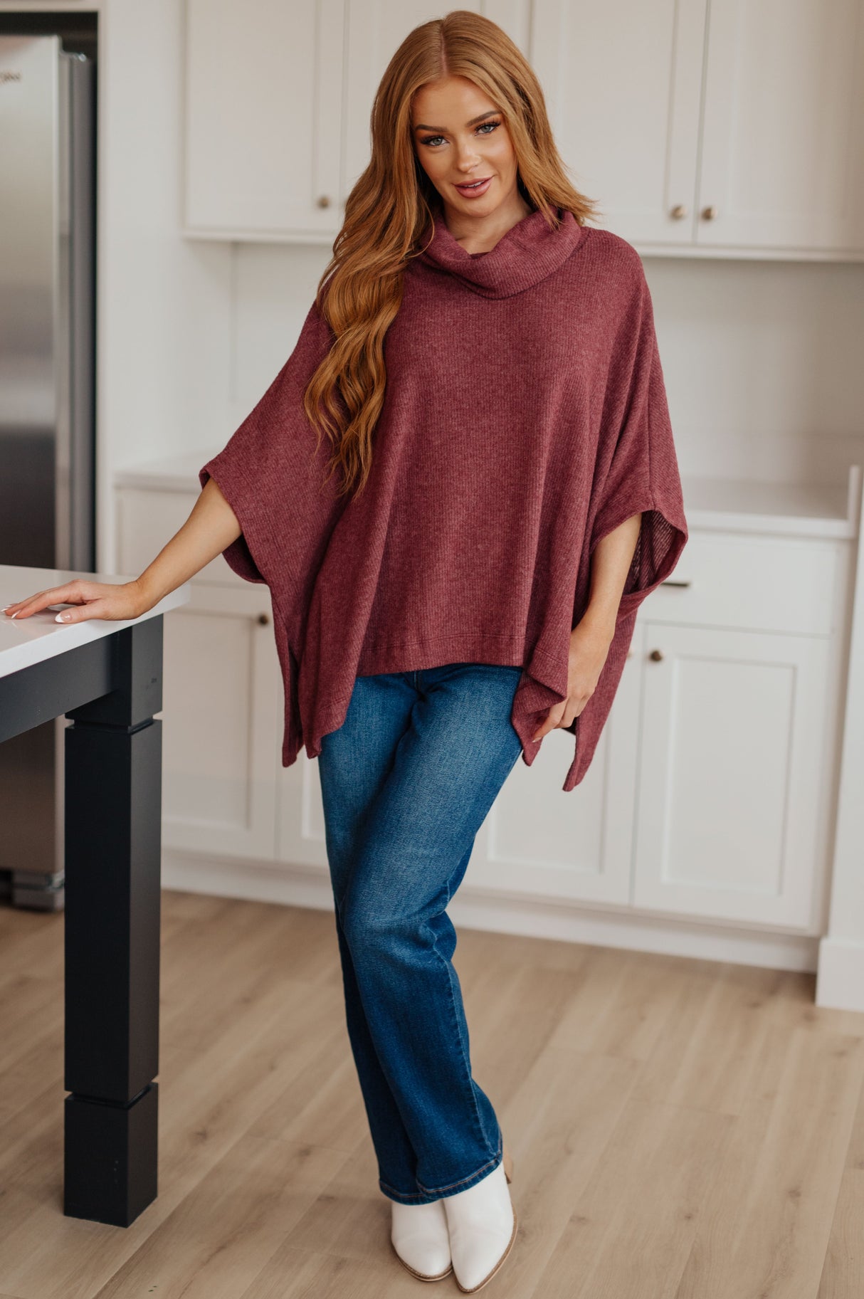 Poncho con cuello vuelto Forgive Me