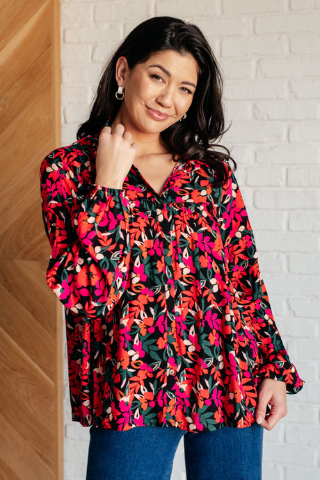 Camisa abotonada con detalle de volantes estilo francófilo