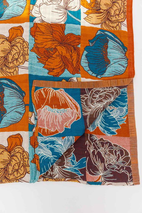 Luxury Beach Towel in Block Floral - Liarian Unlimited Boutique
