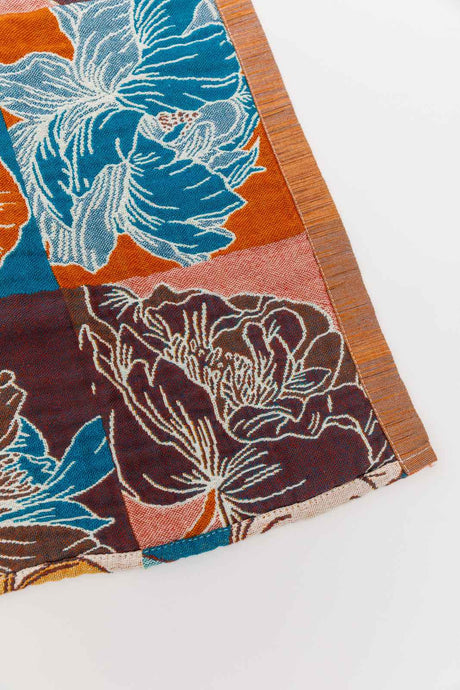Luxury Beach Towel in Block Floral - Liarian Unlimited Boutique
