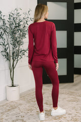Juego Get Me Cozy en color Cabernet