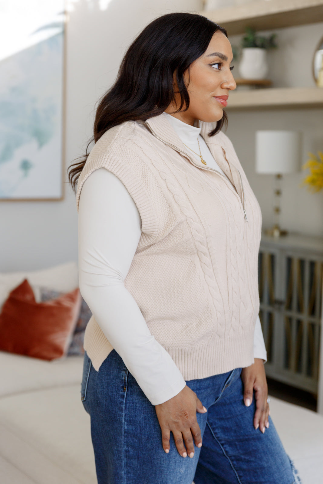 Chaleco de punto trenzado Golf At Four