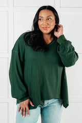 Good Things Are Coming V-Neck Top in Green - Liarian Unlimited Boutique