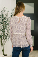 Gorgeous Girl Floral Peplum Blouse