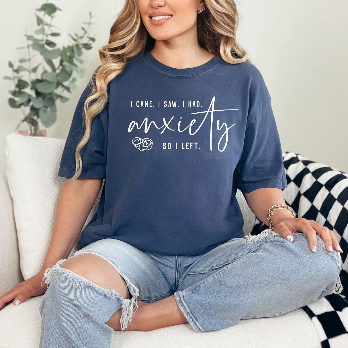 Camiseta gráfica "Tuve ansiedad"