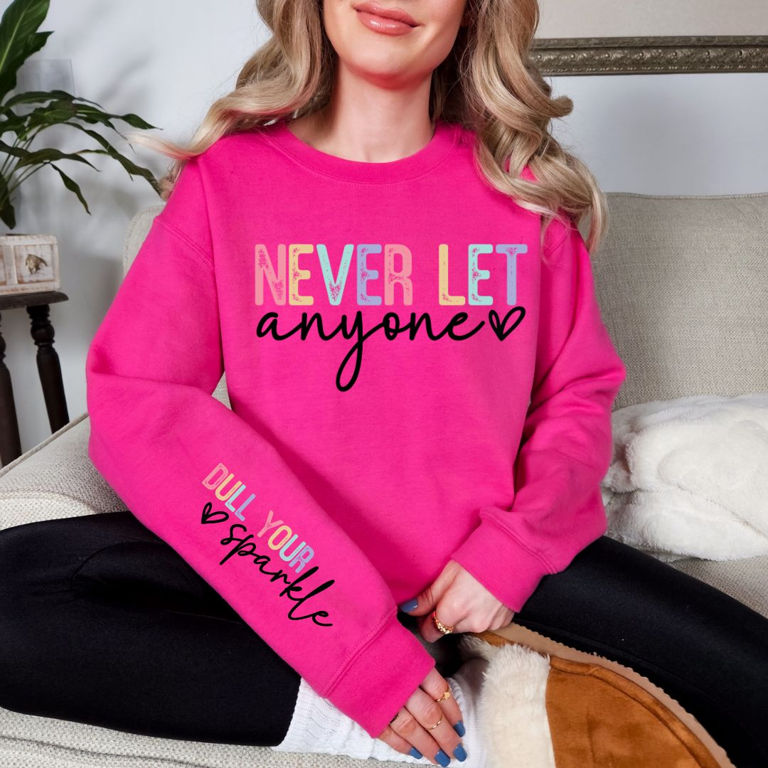 Sudadera gráfica Never Let Nobody en dos colores 