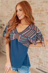 Greece Lightning V-Neck Blouse - Liarian Unlimited Boutique