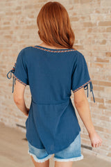 Greece Lightning V-Neck Blouse - Liarian Unlimited Boutique