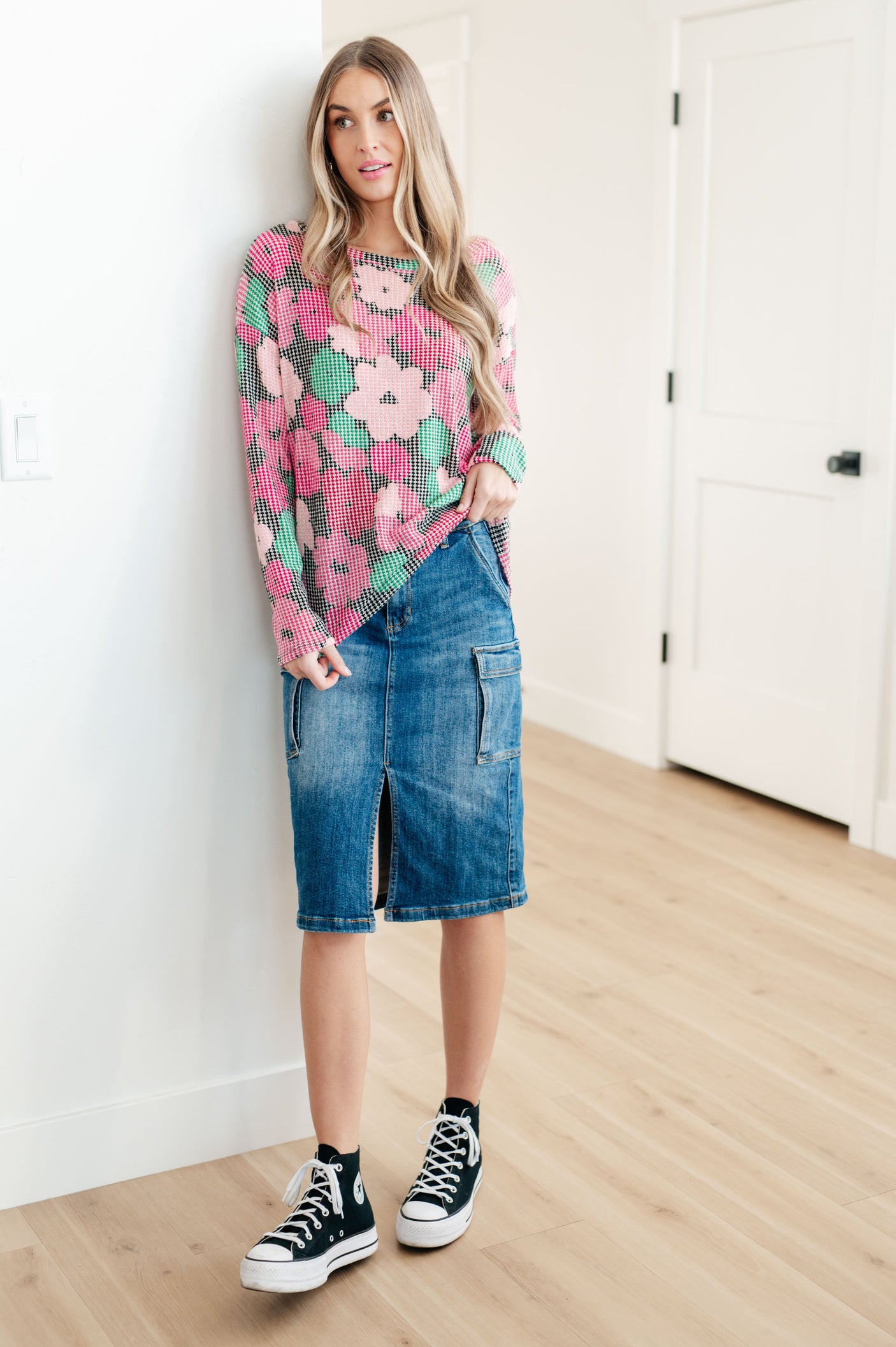 Always Be There Cargo Denim Skirt - Liarian Unlimited Boutique