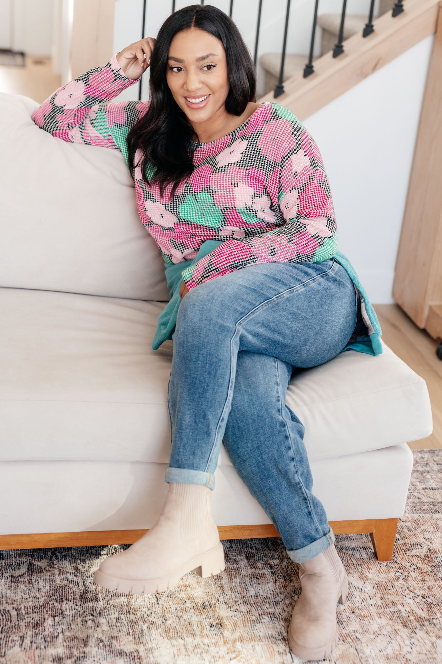 Group Chat Floral Top - Liarian Unlimited Boutique