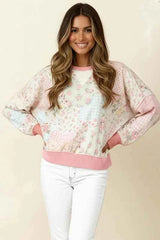 A Little Bias Printed Patchwork Top