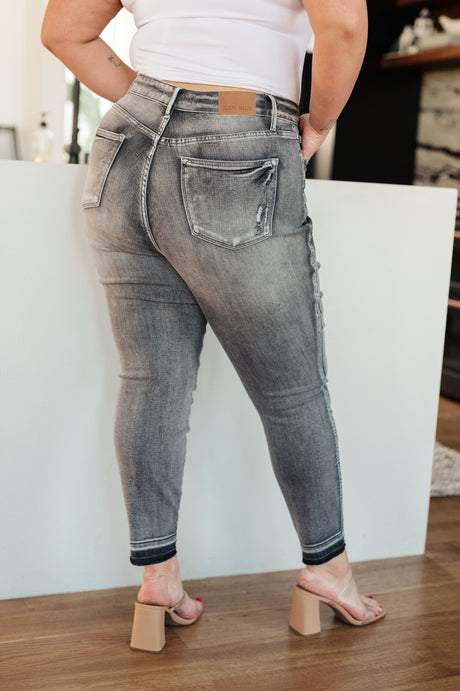 Hadley High Rise Control Top Release Hem Skinny - Liarian Unlimited Boutique