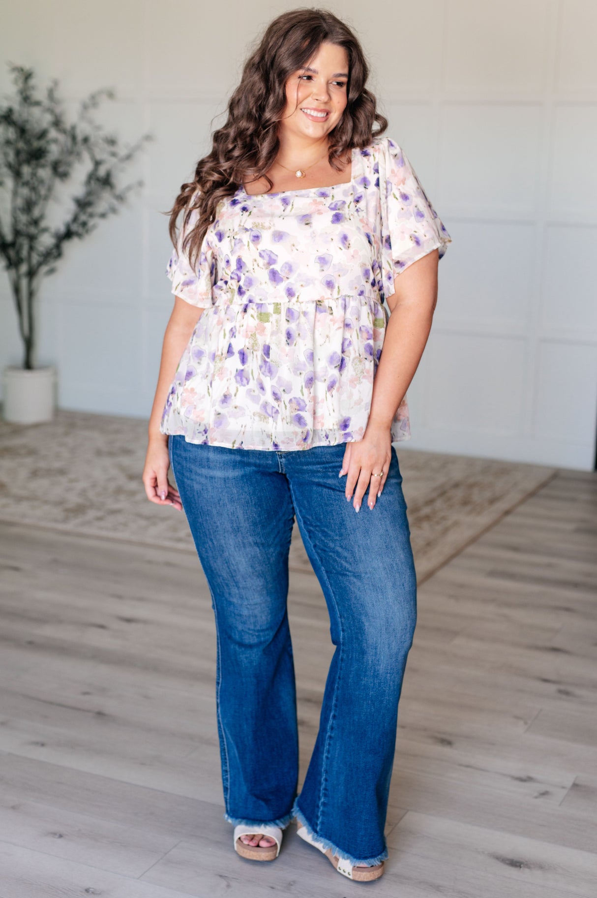Blusa de cuello cuadrado Harmonious Together