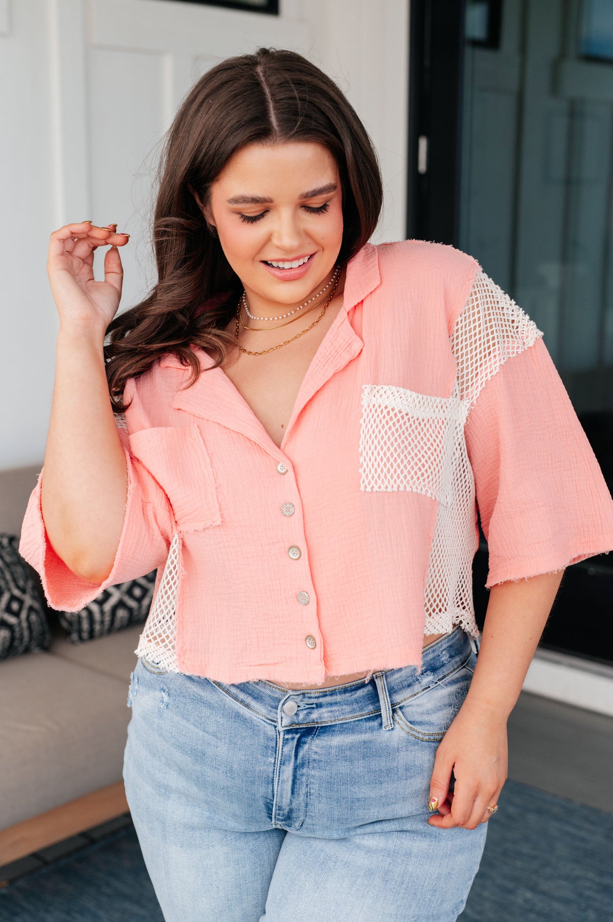 Blusa con botones Havana Nights