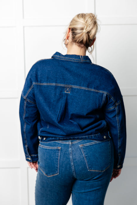 ¿Nos hemos encontrado? Chaqueta vaquera de gran tamaño