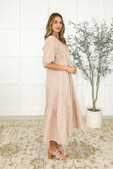 Vestido Hazel en color caramelo