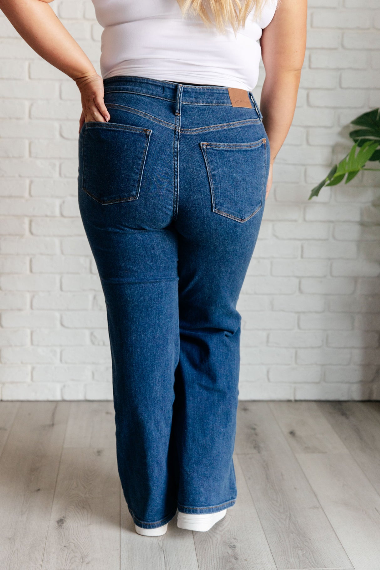 Vaqueros vintage de tiro alto y pierna ancha Hazel