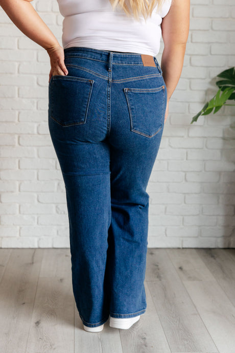 Vaqueros vintage de tiro alto y pierna ancha Hazel