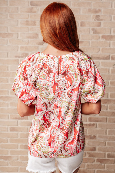 Hello, It's Me Paisley Blouse - Liarian Unlimited Boutique