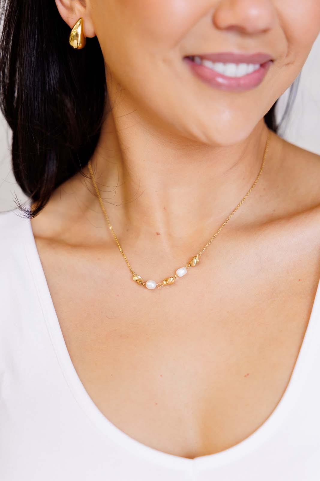 Collar de perlas de estándares superiores