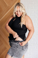 Body con cremallera y canalé Higher and High