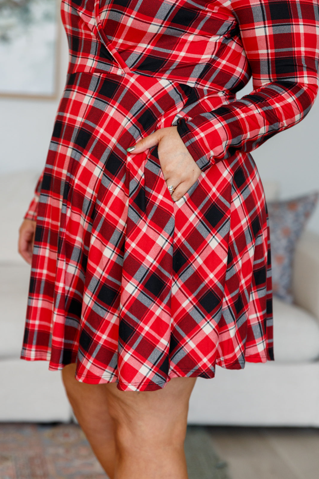 Vestido falda-pantalón de manga larga Highland