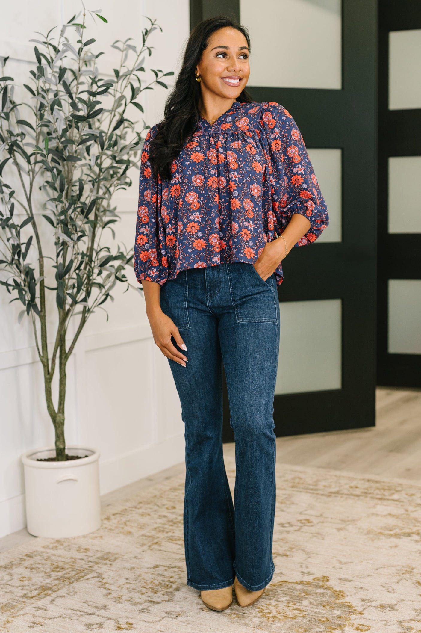 Blusa babydoll floral hasta ahora desconocida