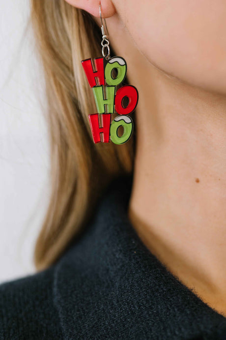 Ho,Ho, Ho Dangle Earrings