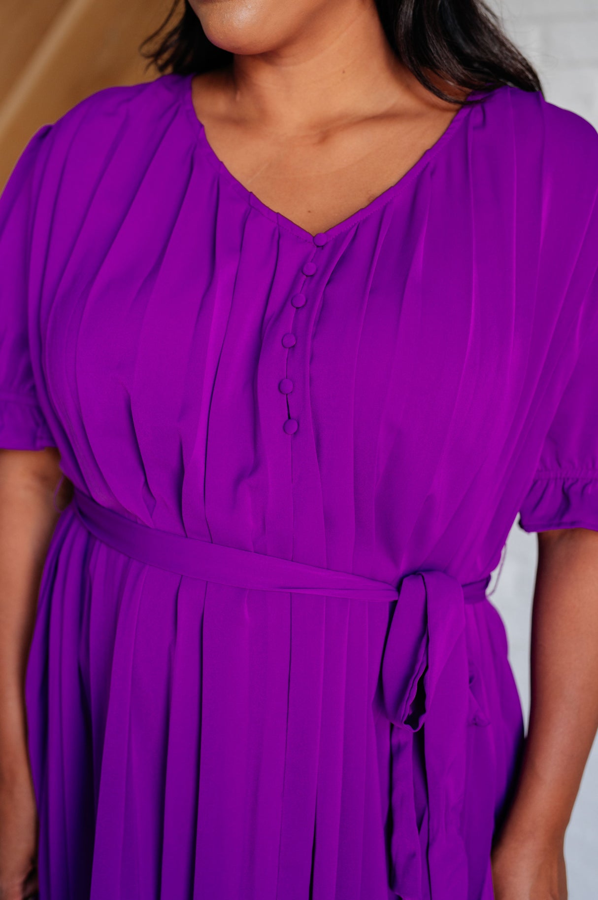 Vestido plisado "Sujétame y apriétame"
