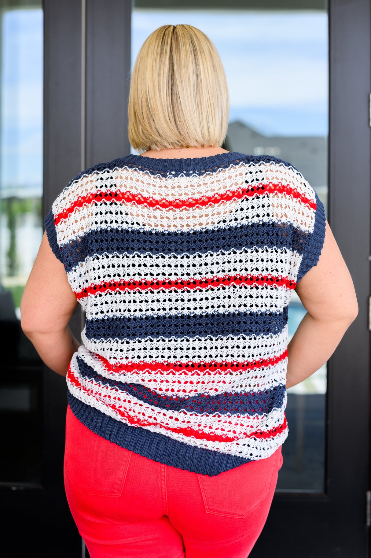 Top con mangas dolman Home of the Brave