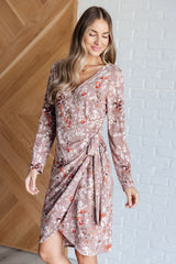 Honey Do I Ever Faux Wrap Dress in Taupe - Liarian Unlimited Boutique