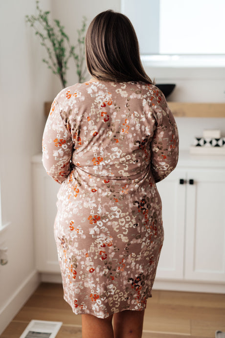 Honey Do I Ever Faux Wrap Dress in Taupe - Liarian Unlimited Boutique