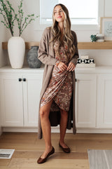 Honey Do I Ever Faux Wrap Dress in Taupe - Liarian Unlimited Boutique
