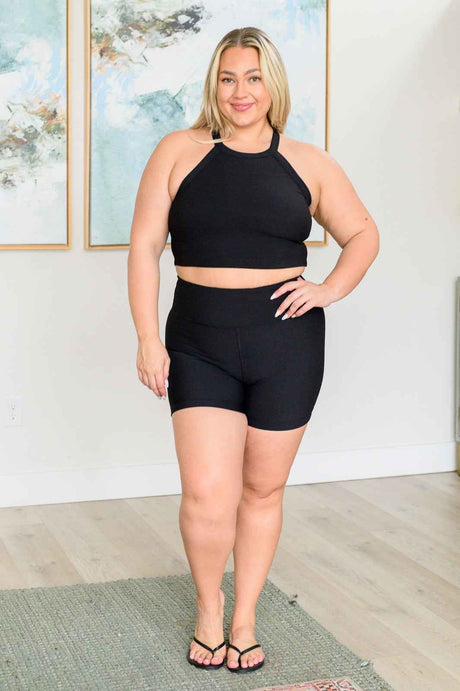 Hot Girl Walks Biker Shorts in Black - Liarian Unlimited Boutique