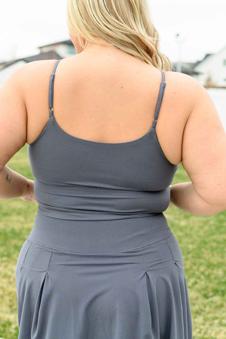Hot Yoga Tank in Titanium - Liarian Unlimited Boutique