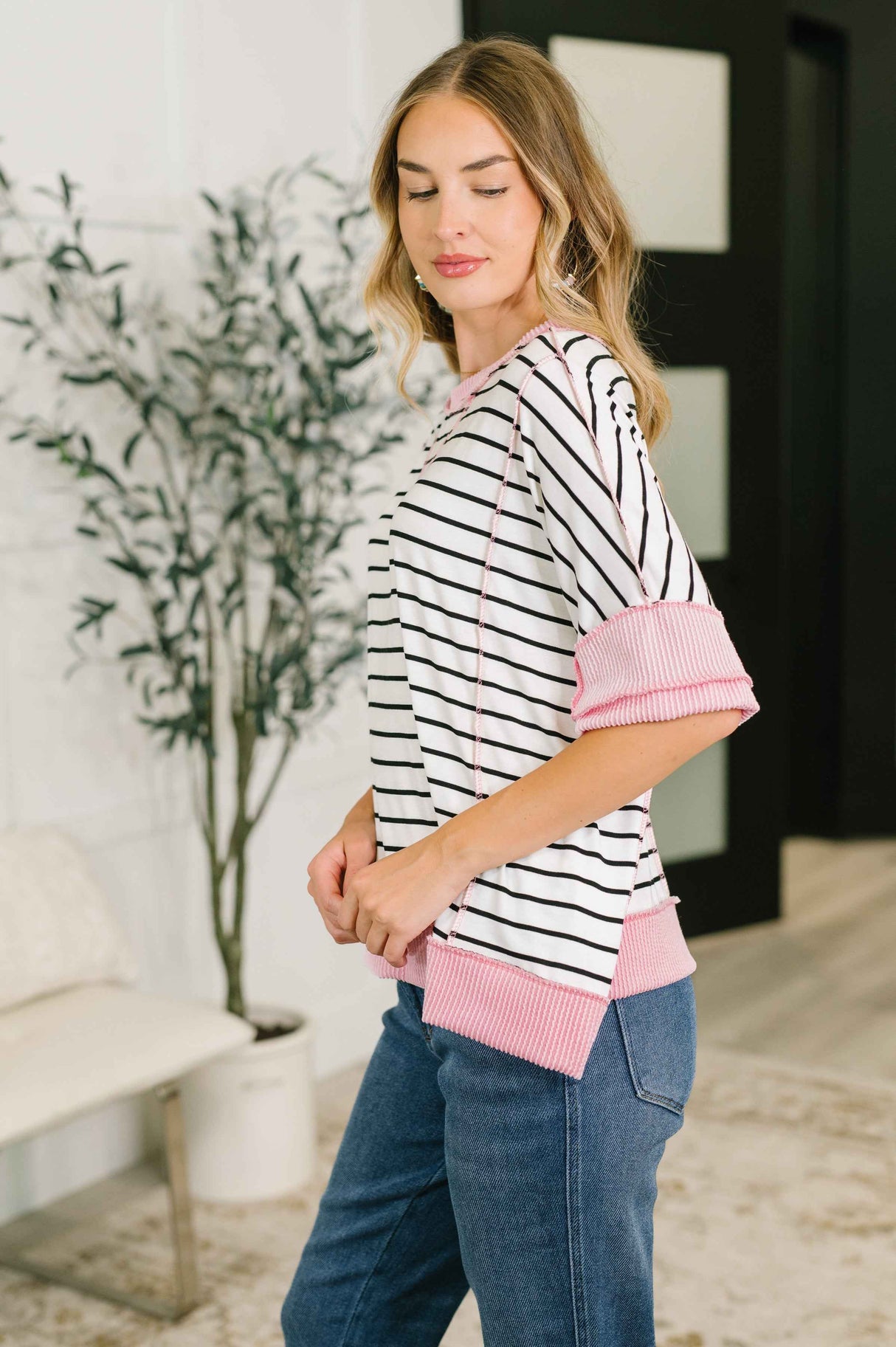 Human Nature Contrast Detailed Top